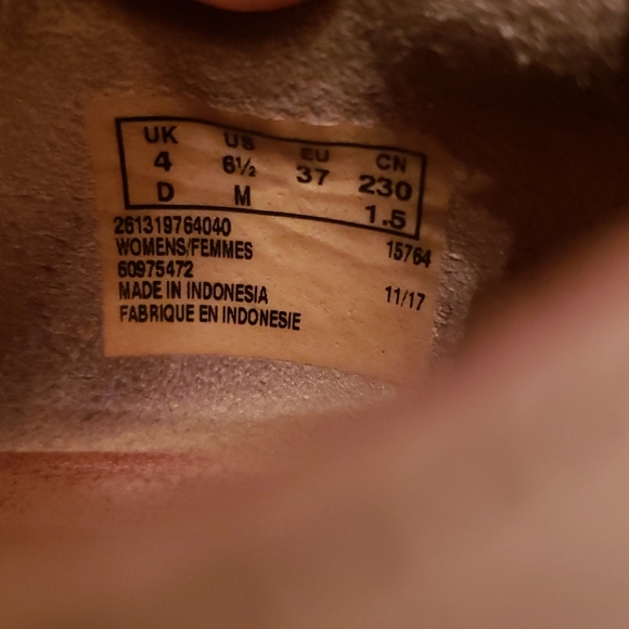 Clarks white leather platform sneakers 6.5 - Picture 6 of 8